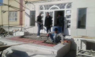 گزارش تصویری از عملیات ساخت ورودی ساختمان آموزشی اداری آموزشکده فنی وحرفه ای تربت حیدریه 6