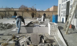 گزارش تصویری از عملیات ساخت ورودی ساختمان آموزشی اداری آموزشکده فنی وحرفه ای تربت حیدریه 9