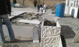 گزارش تصویری از عملیات ساخت ورودی ساختمان آموزشی اداری آموزشکده فنی وحرفه ای تربت حیدریه 10