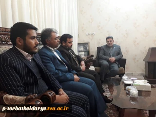 دیدار با خانواده شهید نظام باحضورفرمانده بسیج دانشجویی وریاست آموزشکده فنی وحرفه ای تربت حیدریه